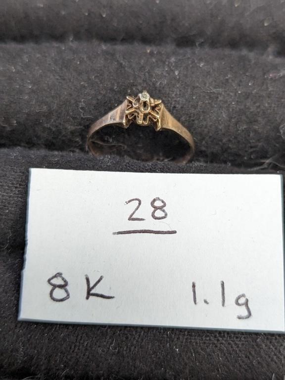 8K Gold 1.1g Ring