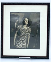 Billie Holiday Photo, Mounted and Framed