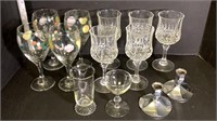 Crystal Pfaltzgraff glass lot*