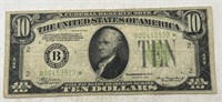 (N) 1934 $10 Bill Star Note