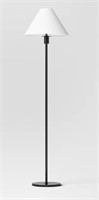 Threshold Stick Floor Lamp with Tapered Shade