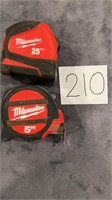 Milwaukee tape measures 
Qty 2