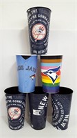 Large BLUE JAYS & NY YANKEES Collector Cups