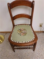 NO SHIPPING - Needle Point Chair