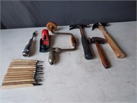 Planer, Hammers Auger Drill, Leather Carving Tools
