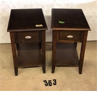 Pr. Of End Tables w/ Drawers