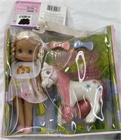 Small Horse & Girl Toy, New