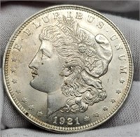 1921 Morgan Silver Dollar