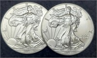 (2) 2016 Silver Eagles