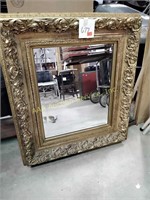 Mirror with gilt frame - 30" X 38"