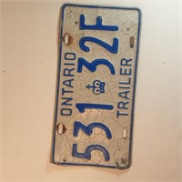 1972 Trailer plate