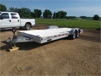 2016 Featherlite 7'x22' Aluminum flatbed trailer