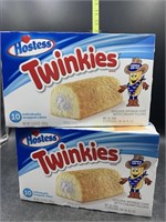 2 boxes hostess twinkies 10 individually wrapped