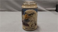 Budweiser endangerd species Bald Eagle beer stein