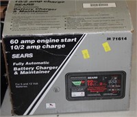 Sears 60 amp engine start battery charger, OB