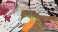 DIY Wood Banners, Flowers, Eggs, Rabbits & Felt