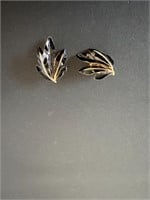 Trifari Leaf-Inspired Clip-on Earrings