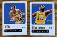 Upper Deck Jerry West and Wilt Chamberlain