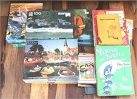 Lot of Puzzles and Children's Books