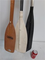 Three Wooden/Plastic Paddles