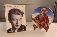 John Wayne Book and Collector Plate