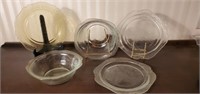 Depression Glass Serving Bowls & Plates