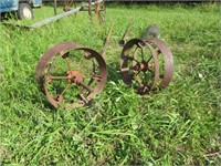 Vintage Pair of Planter Wheels