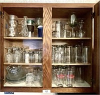 Contents of upper kitchen cabinet