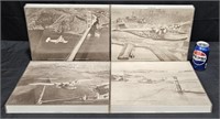 4 Framed Flying Clippers 1930's San Fransisco