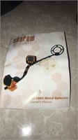 Sunpow metal detector,shovel,headphones in case