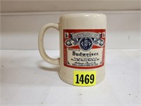 Budweiser pottery mug