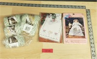 Lot of Crafting Stuff,Pillow Doll Kit,Dresser