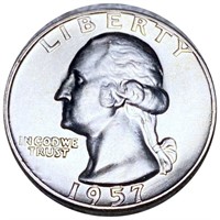 1957-D Washington Silver Quarter UNCIRCULATED