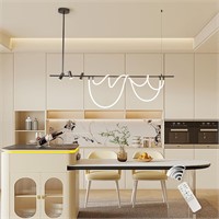 Ganeed Modern Chandelier  Dimmable  62.9 in.
