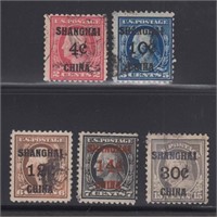 US Offices in China Stamps #K2 // K12 Used Shangha