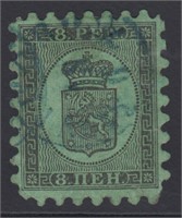 Finland Stamps #7 Used 1867 serpentine roulette wi