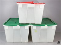 Maidware Storage Totes w/Flip Lids / 3 pc