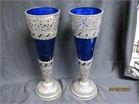 Azure Flower Vases