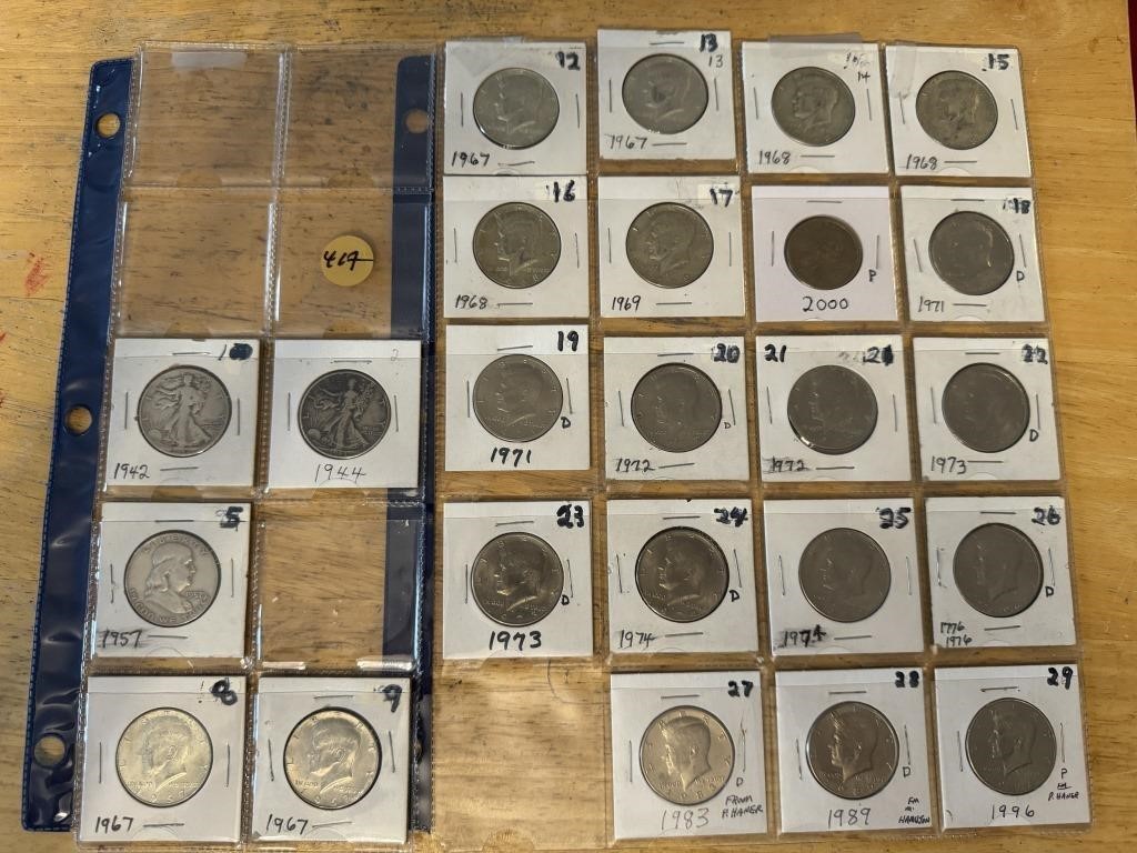 U.S. HALF DOLLAR COINS