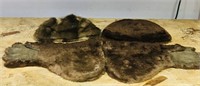 Lot Of 2 Fur Hats & Pair Of Fur Gloves (Vintage)