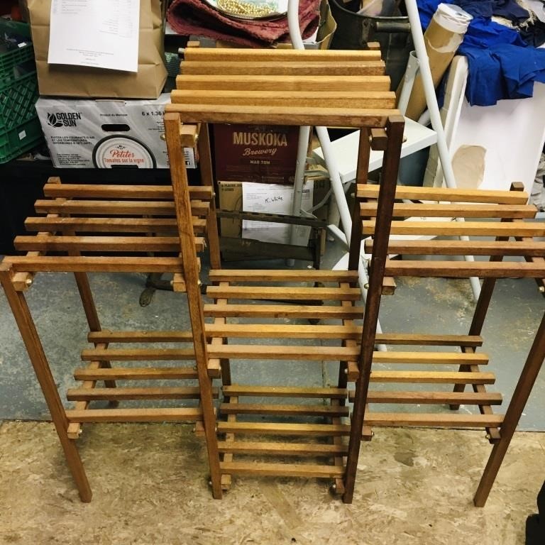 Vintage Wooden Sectional Stand / Shelf