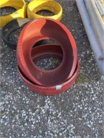 Red Tire Planters