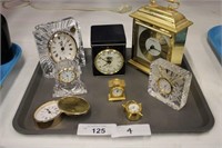 8PC COLLECTION OF CLOCKS