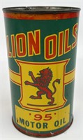Vintage Lion Oils 95 Motor Oil Imperial Quart Can