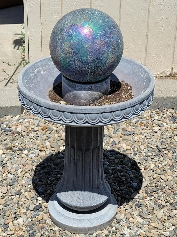 Resin Stand w/ Mozaic Globe