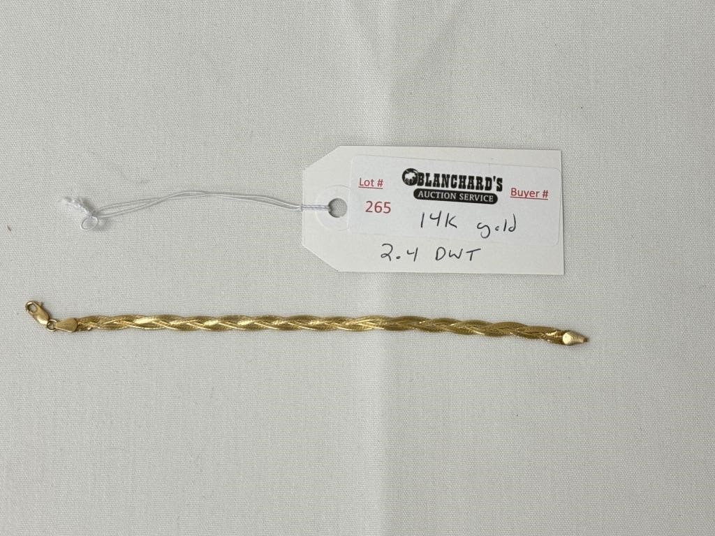 14kt Gold Bracelet - 2.4 dwt