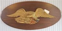 Metal gold decorated Eagle with shield and