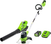 Greenworks Cordless Trimmer and Leaf Blower Combo