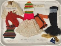 6) VINTAGE MATTEL BARBIE TAGGED OUTFITS