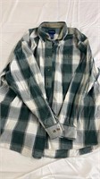 Flannel button up large